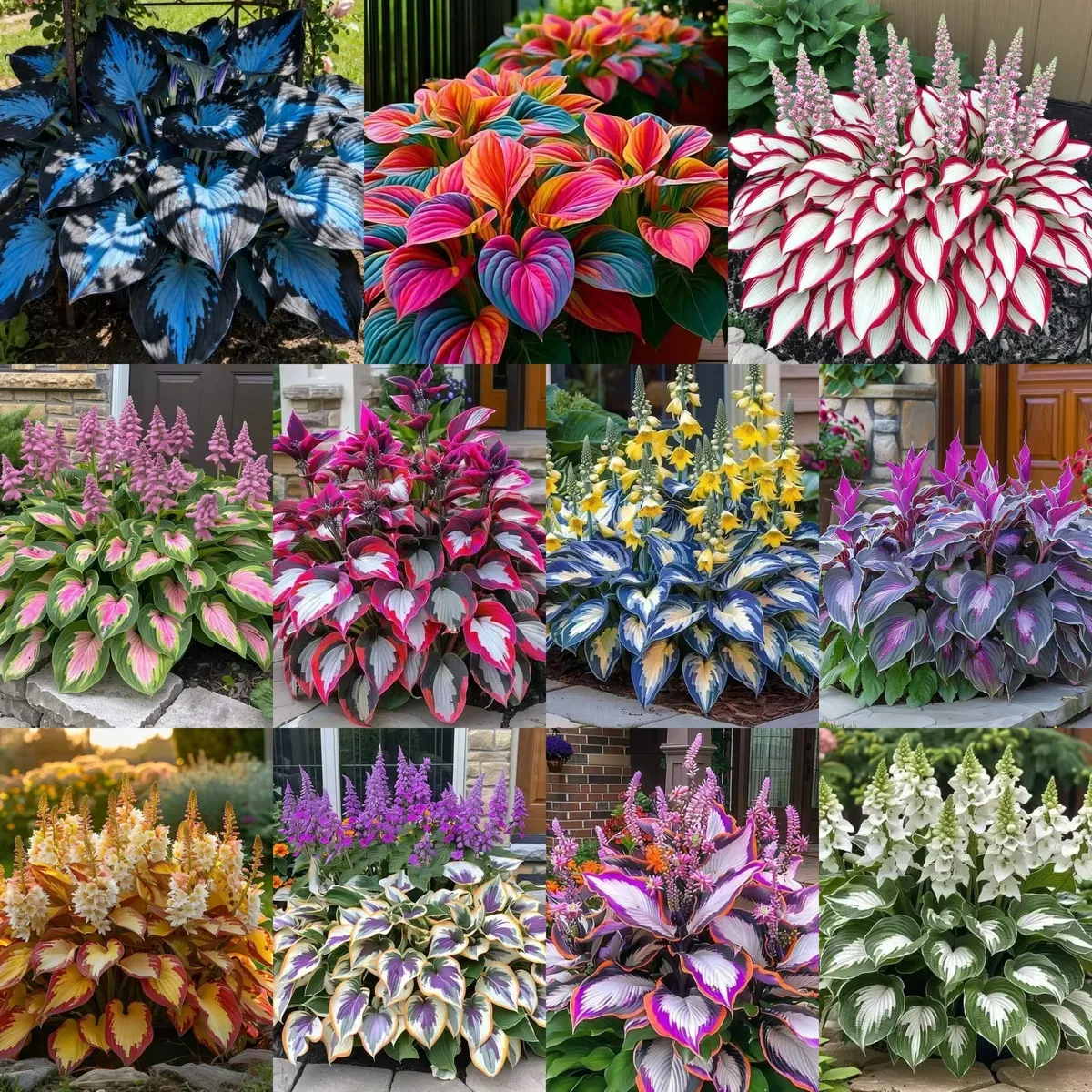 AI images created for a scam Facebook advertisement selling Hosta plants